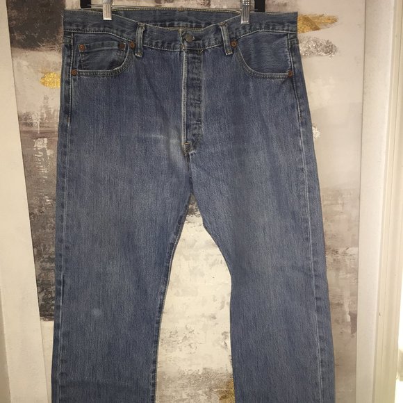 Levi's 501 Denim Button Fly Made in Egypt - Picture 8 of 16